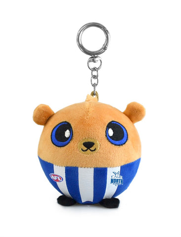 North Melbourne Kangaroos AFL Squishii Bag Charm Plush Keychain 7cm