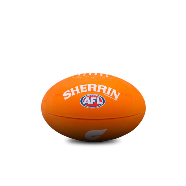 Greater Western Sydney GWS Giants Sherrin AFL High Bounce Footy 11cm