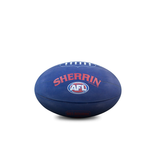 Melbourne Demons Sherrin AFL High Bounce Footy 11cm