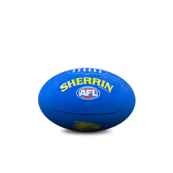 West Coast Eagles Sherrin AFL High Bounce Footy 11cm