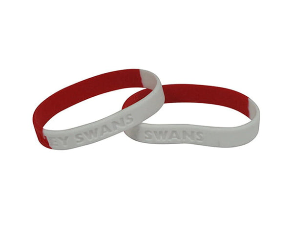 Sydney Swans Silicone Wristbands Set of 2