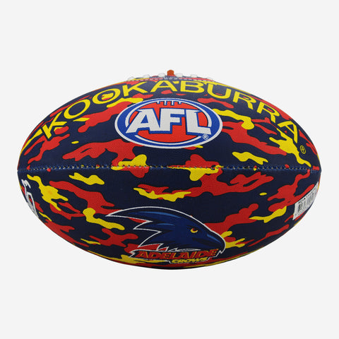 Adelaide Crows Camo Synthetic Football size 5