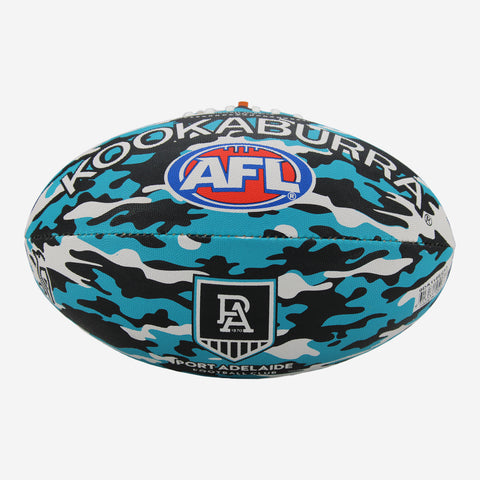Port Adelaide Power Camo Synthetic Football size 5