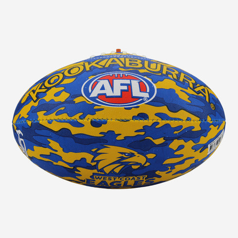 West Coast Eagles Camo Synthetic Football size 5