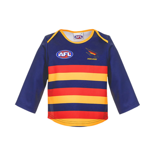 Adelaide Crows Longsleeve Baby Toddlers Footy Jumper Guernsey