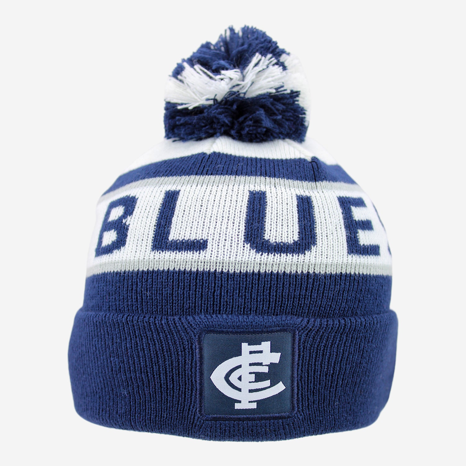 Carlton Blues Youth Kids Pom Pom Beanie