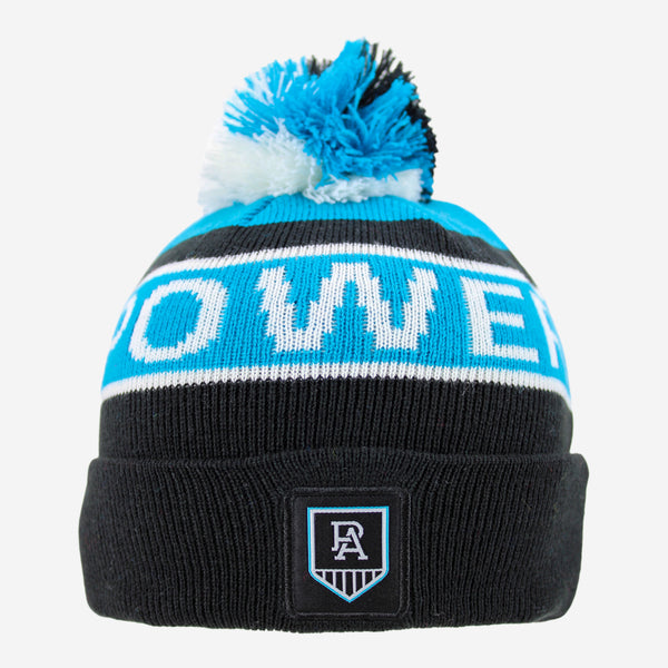 Port Adelaide Power Youth Kids Pom Pom Beanie
