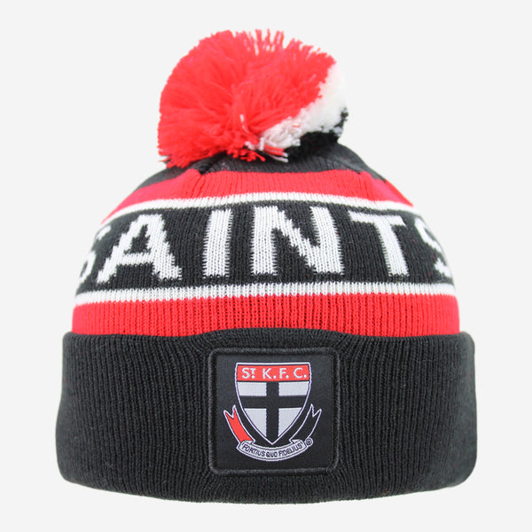 St Kilda Saints Youth Kids Pom Pom Beanie