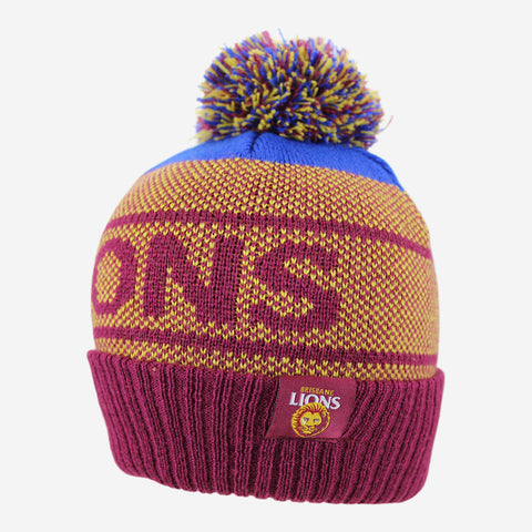 Brisbane Lions Mens Adults Intercept Beanie