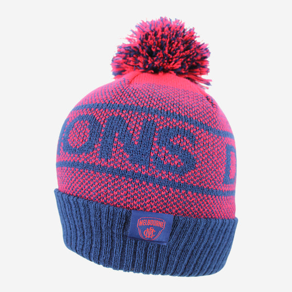 Melbourne Demons Mens Adults Intercept Beanie