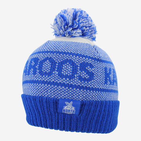 North Melbourne Kangaroos Mens Adults Intercept Beanie