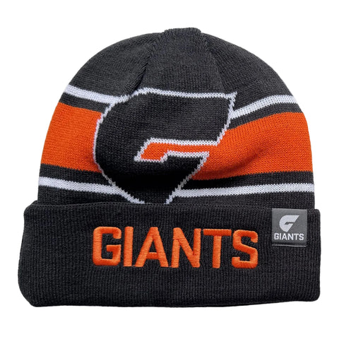 Greater Western Sydney GWS Giants AFL Mens Reversible Transform Beanie