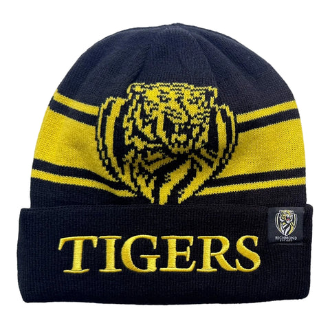 Richmond Tigers AFL Mens Reversible Transform Beanie