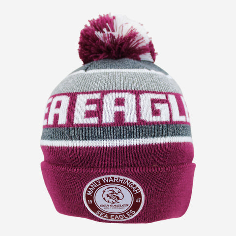 Manly Sea Eagles NRL Tundra Pom Pom Beanie