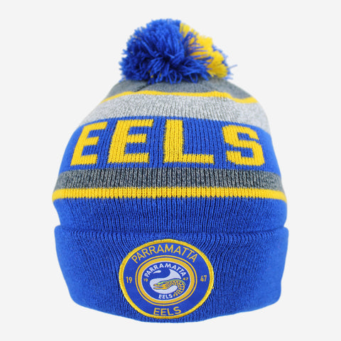 Parramatta Eels NRL Tundra Pom Pom Beanie