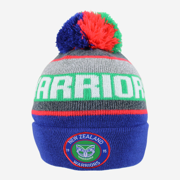 New Zealand Warriors NRL Tundra Pom Pom Beanie