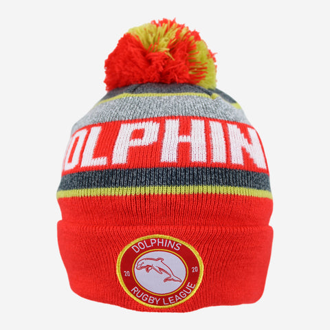 Redcliffe Dolphins NRL Tundra Pom Pom Beanie