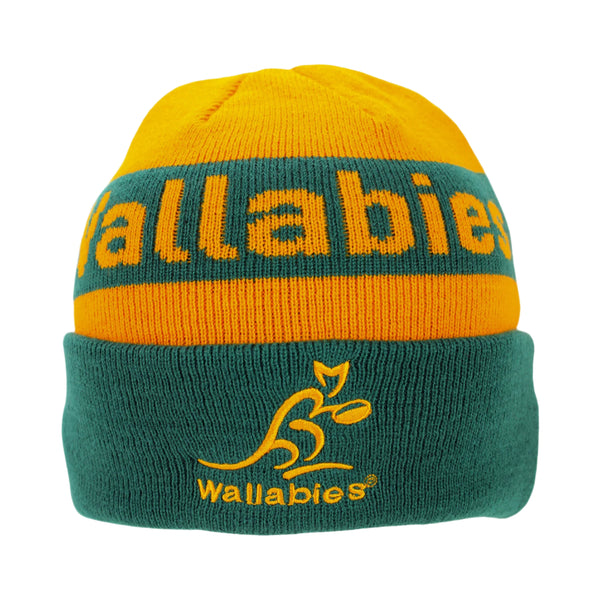 Wallabies Rugby Union Mens Adults Traditional Bar Beanie