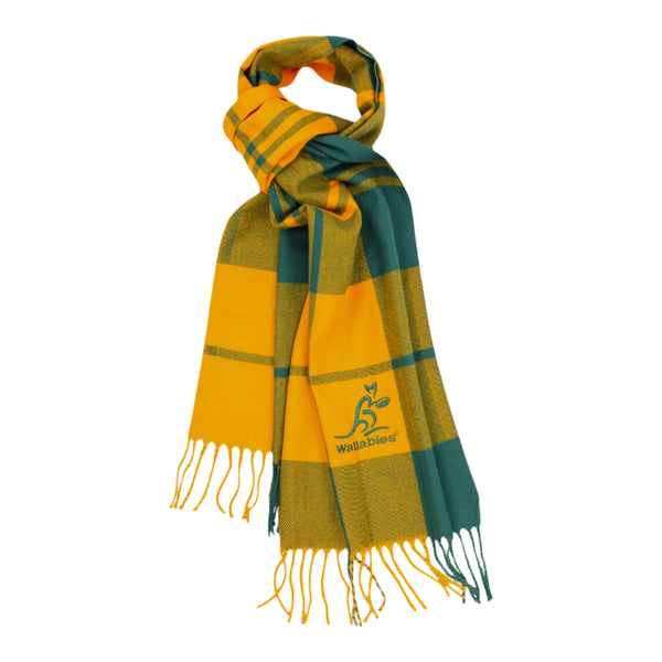 Wallabies Rugby Union Mens Adults Tartan Scarf