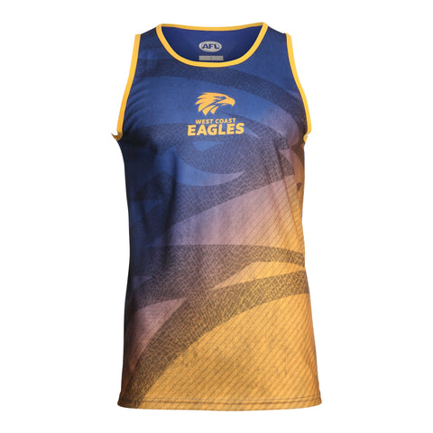 West Coast Eagles Mens Premium Training Singlet