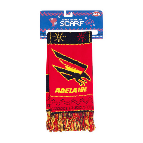 Adelaide Crows Mens Adults Winter Wonderland Ugly Scarf