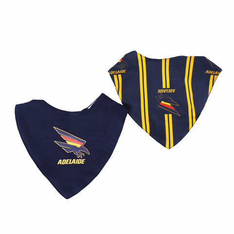 Adelaide Crows AFL Baby Bandana Dribble Bibs - 2 Pack