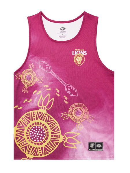 Brisbane Lions Mens Adults Indigenous Training Singlet
