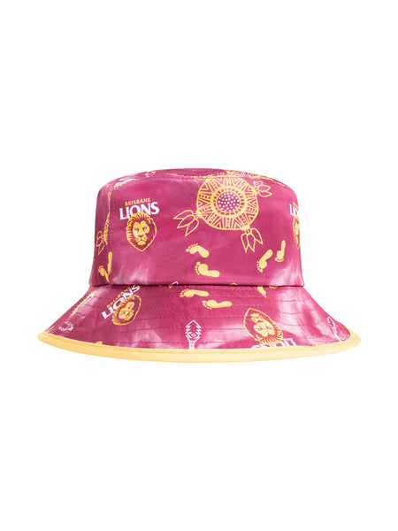 Brisbane Lions Mens Adults Indigenous Bucket Hat