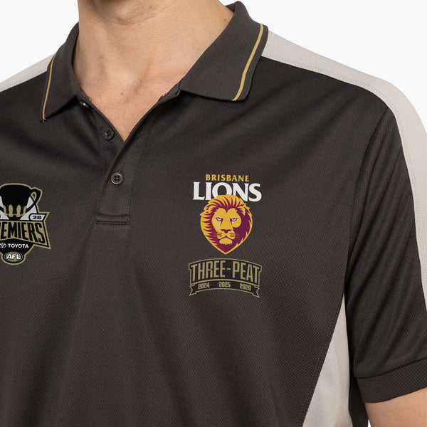 PREORDER - Brisbane Lions 2026 Premiers Mens Adults P1 Polo