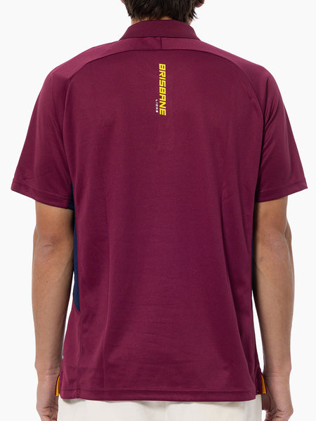 Brisbane Lions Mens Adults Active Polo Shirt