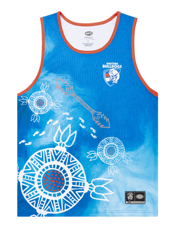 Western Bulldogs Mens Adults Indigenous Training Singlet