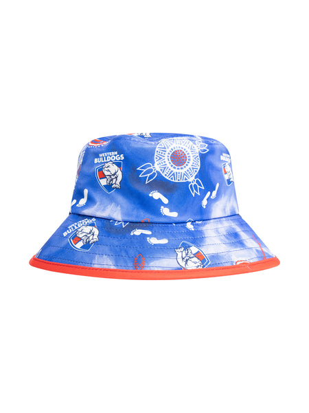 Western Bulldogs Mens Adults Indigenous Bucket Hat