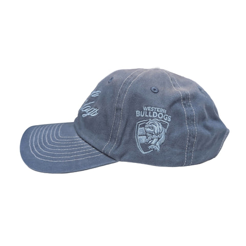 Western Bulldogs Mens Adults Cotton Sunbleached Dad Cap
