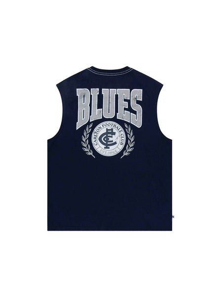 Carlton Blues Mens Adults Arch Graphic Tank Top