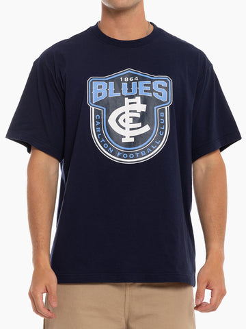 Carlton Blues Mens Adults Supporter Tee