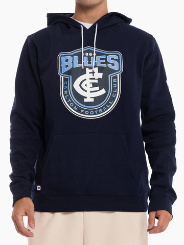 Carlton Blues Mens Adults Supporter Hoodie