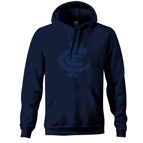 Carlton Blues Mens Adults Stealth Hoodie