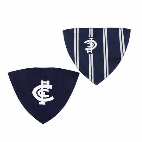 Carlton Blues AFL Baby Bandana Dribble Bibs - 2 Pack