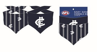 Carlton Blues AFL Baby Bandana Dribble Bibs - 2 Pack
