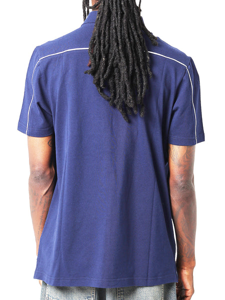 Carlton Blues Mens Adults Multi Logo Polo Shirt