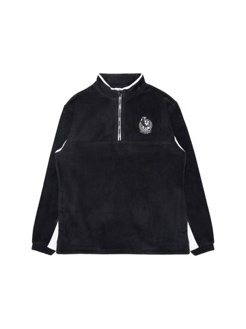 Collingwood Magpies Mens Adults Team Quarter Zip Polar Fleece