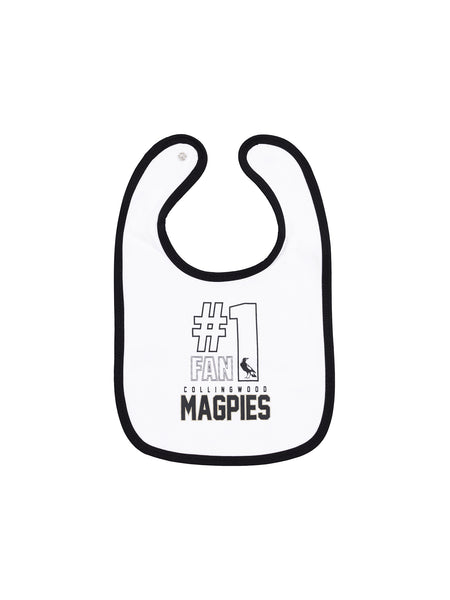Collingwood Magpies Babies Infants 2 Pack Bib Set