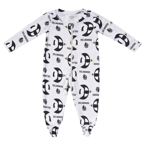 Collingwood Magpies AFL Baby Newborn Coverall Romper Onesie