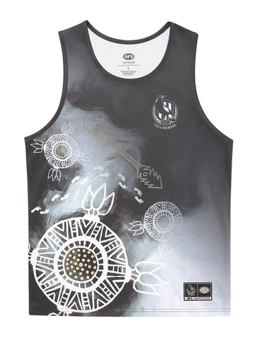 Collingwood Magpies Mens Adults Indigenous Training Singlet