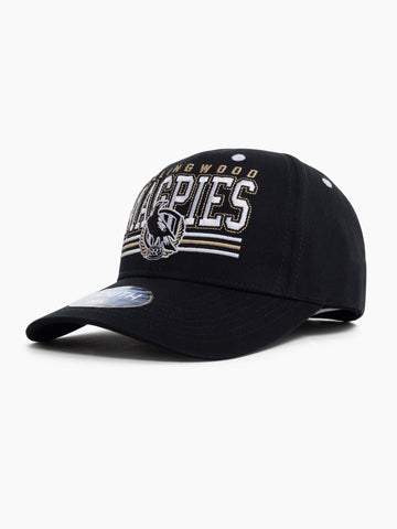 Collingwood Magpies Kids Youth Wordmark Low Pro Cap