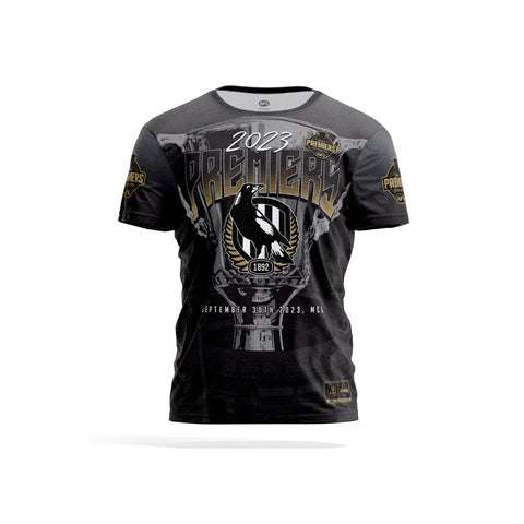 Collingwood Magpies 2023 Premiers Mens Adults P3 Sublimated Tee