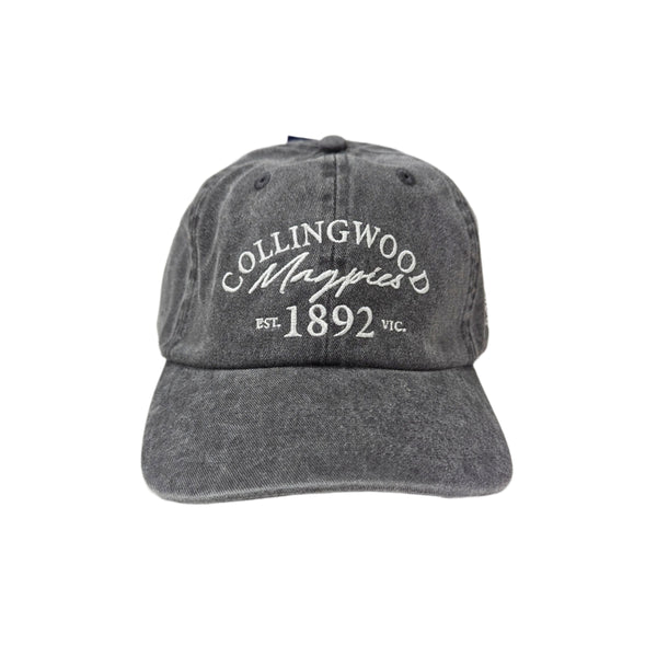 Collingwood Magpies Mens Adults Acid Wash Dad Cap