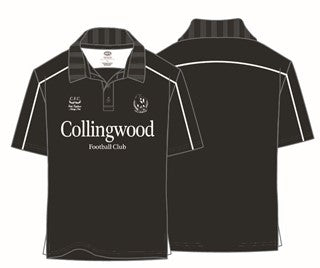 Collingwood Magpies Mens Adults Multi Logo Polo Shirt