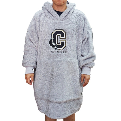 Collingwood Magpies Flanket Sherpie Over Sized Blanket Hoodie