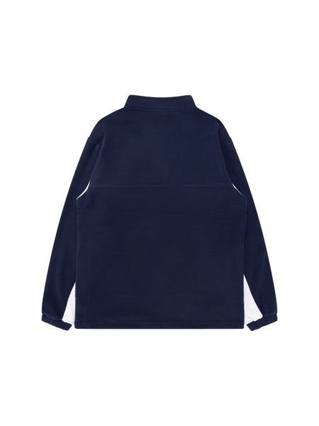 Carlton Blues Mens Adults Team Quarter Zip Polar Fleece